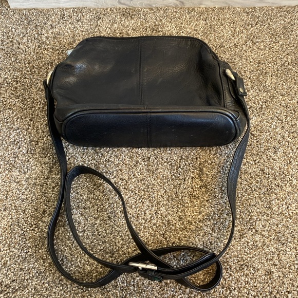 Vintage 90’s Wilson Leather Black Purse Crossbody Shoulder - Picture 11 of 11